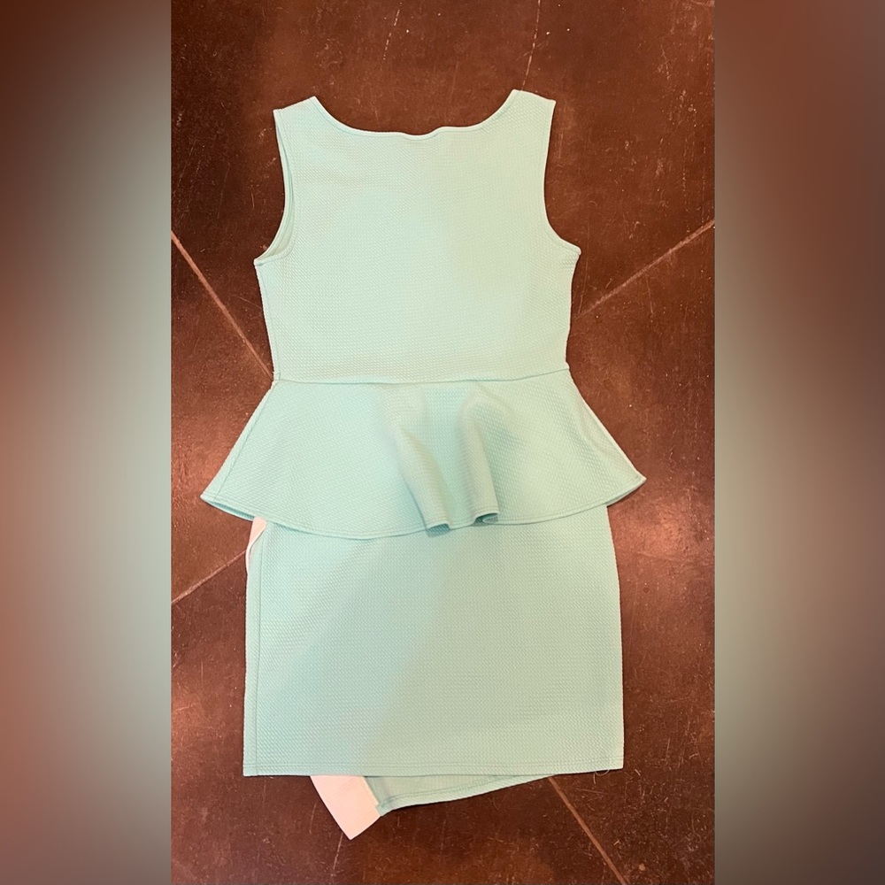 80’s Turquoise Party Dress - Picture 5 of 7